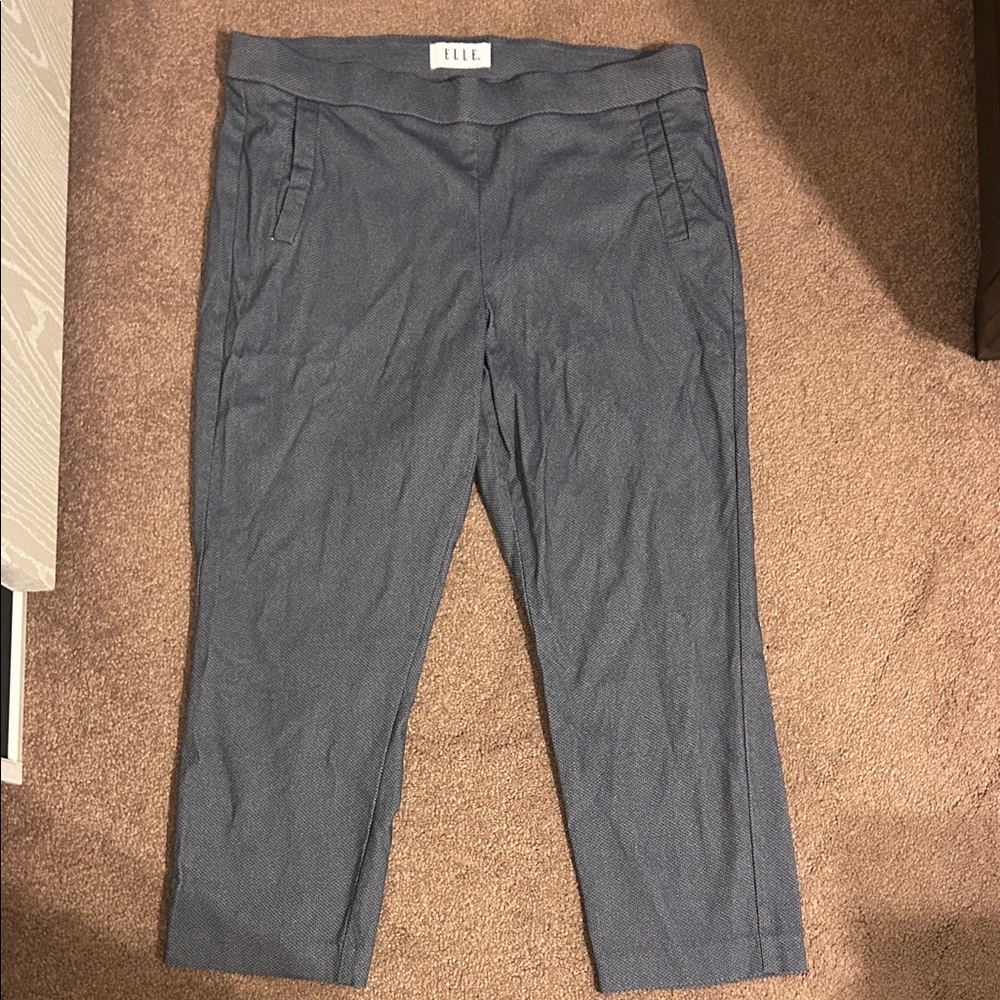 Elle chambray print capris